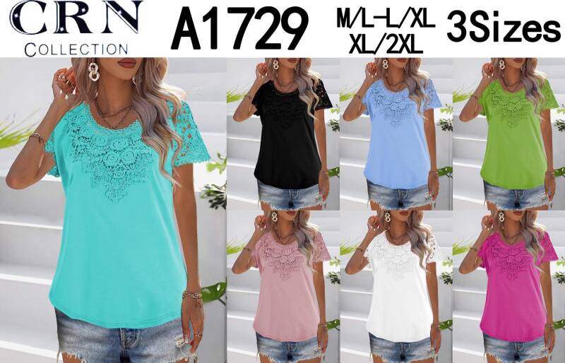 Bluzki damskie Roz M/L-L/XL-XL/2XL, Mix Kolor Paczka 12 szt